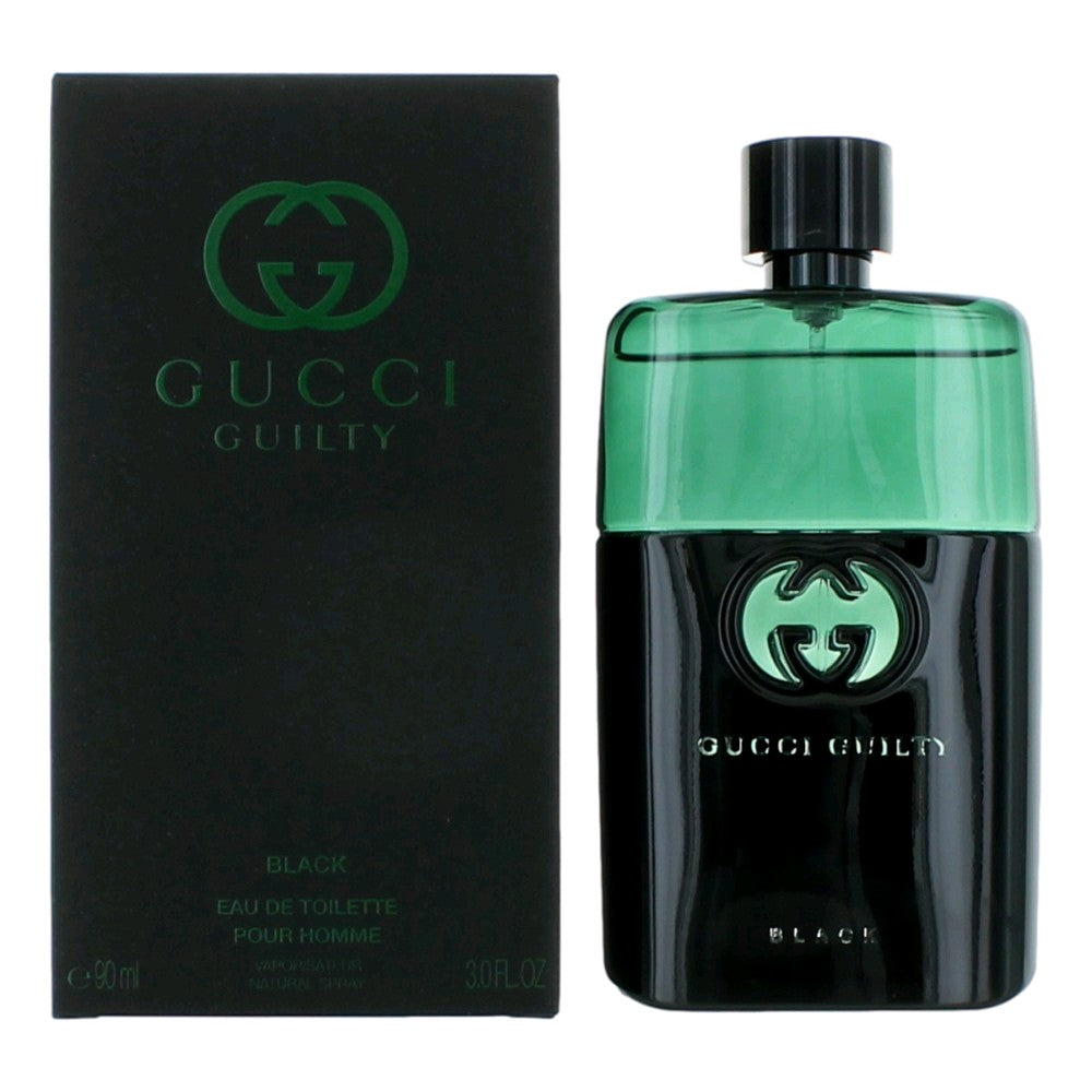 Bottle of Gucci Guilty Black Pour Homme by Gucci, 3 oz Eau De Toilette Spray for Men